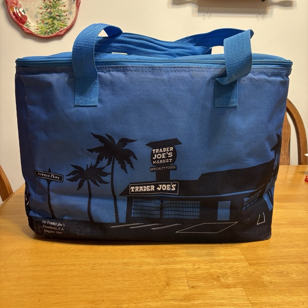 Trader Joe's Blue Tote Bag